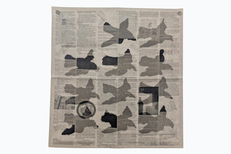 A graphic of a bird is repeated across what resembles a large square newspaper page. Paprika! Volume 10, Issue 1, Yale University, School of Architecture.